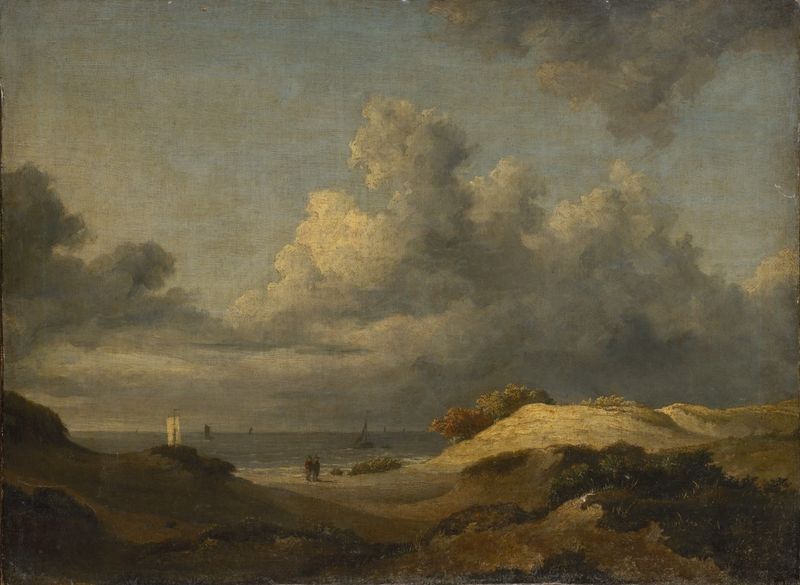HKH_Fälschung von Jakob Isaacksz. van Ruisdael_Blick durch Dünen auf den Meeresstrand_GAM22678